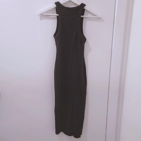 Zara Long Sleeveless Rib Bodycon Dress - Picture 3 of 3